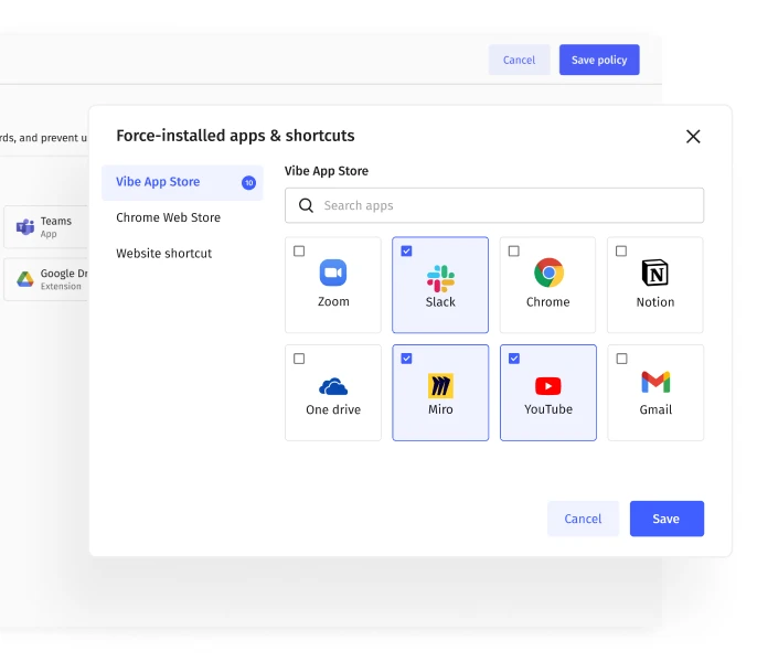 Central application management