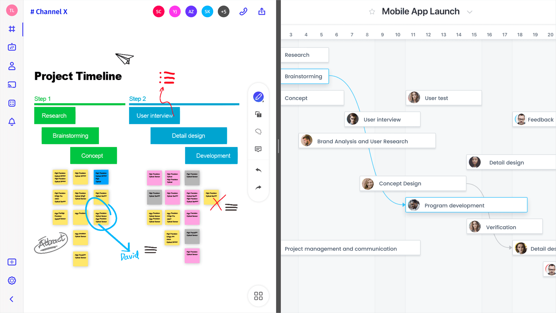 Ideate and collaborate on the Vibe smartboard
