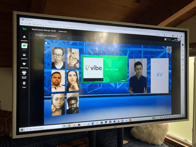 Watching Charles Yang present on Startup Battlefield on Vibe