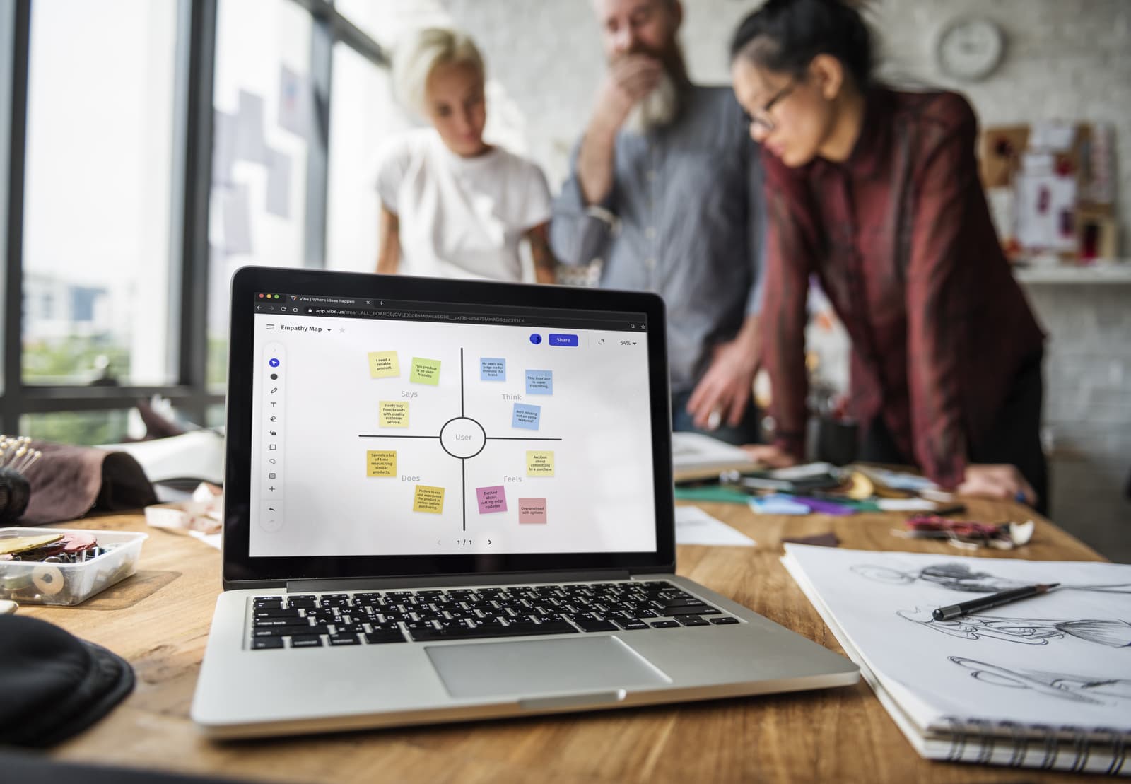 Using Vibe’s empathy map template to create an ideal product