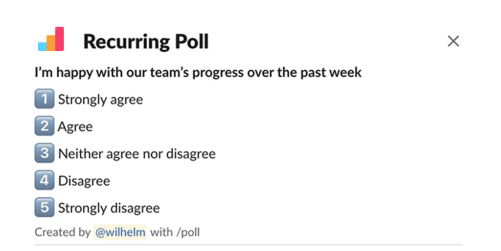 creat a poll with Simple Poll