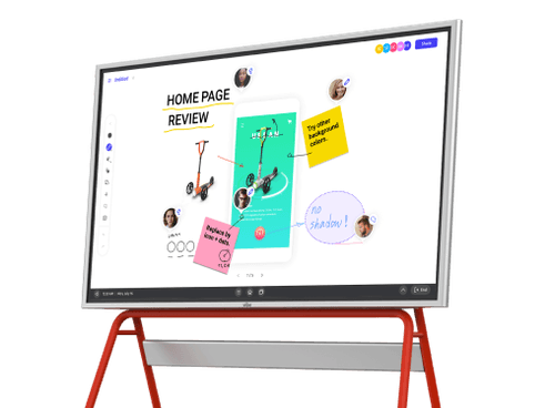 smart whiteboard for team collacation