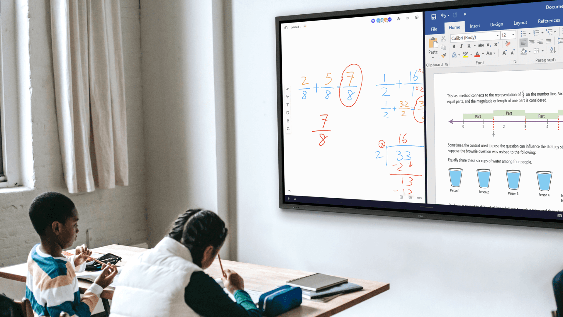 children are learning remotely