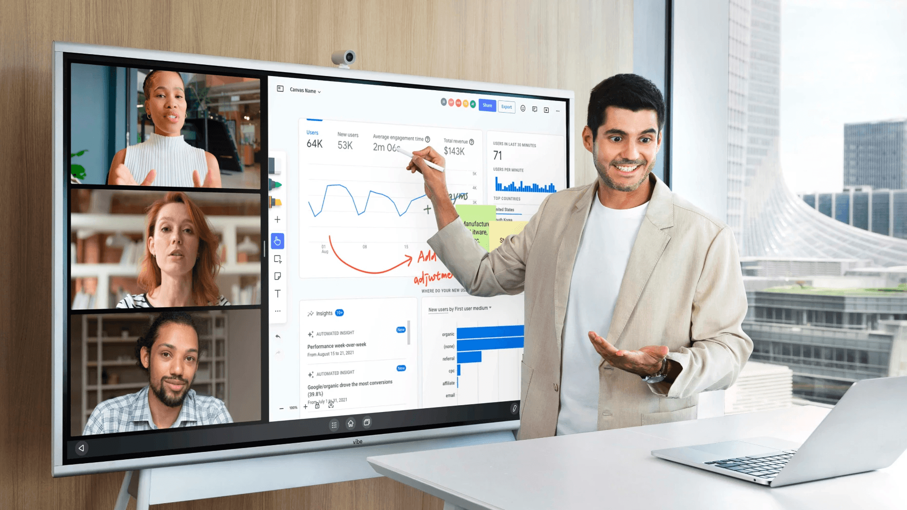 A Vibe Board can help to make a visual discovery phone call.