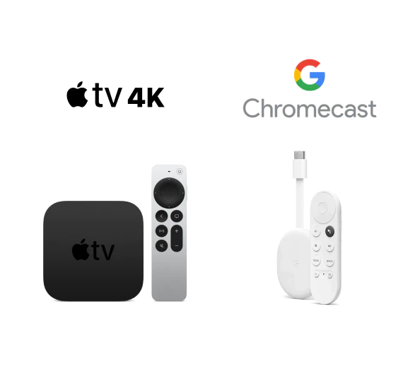 <span class="gradient bold">Connect</span> to Apple TV, ChromeCast, and more
