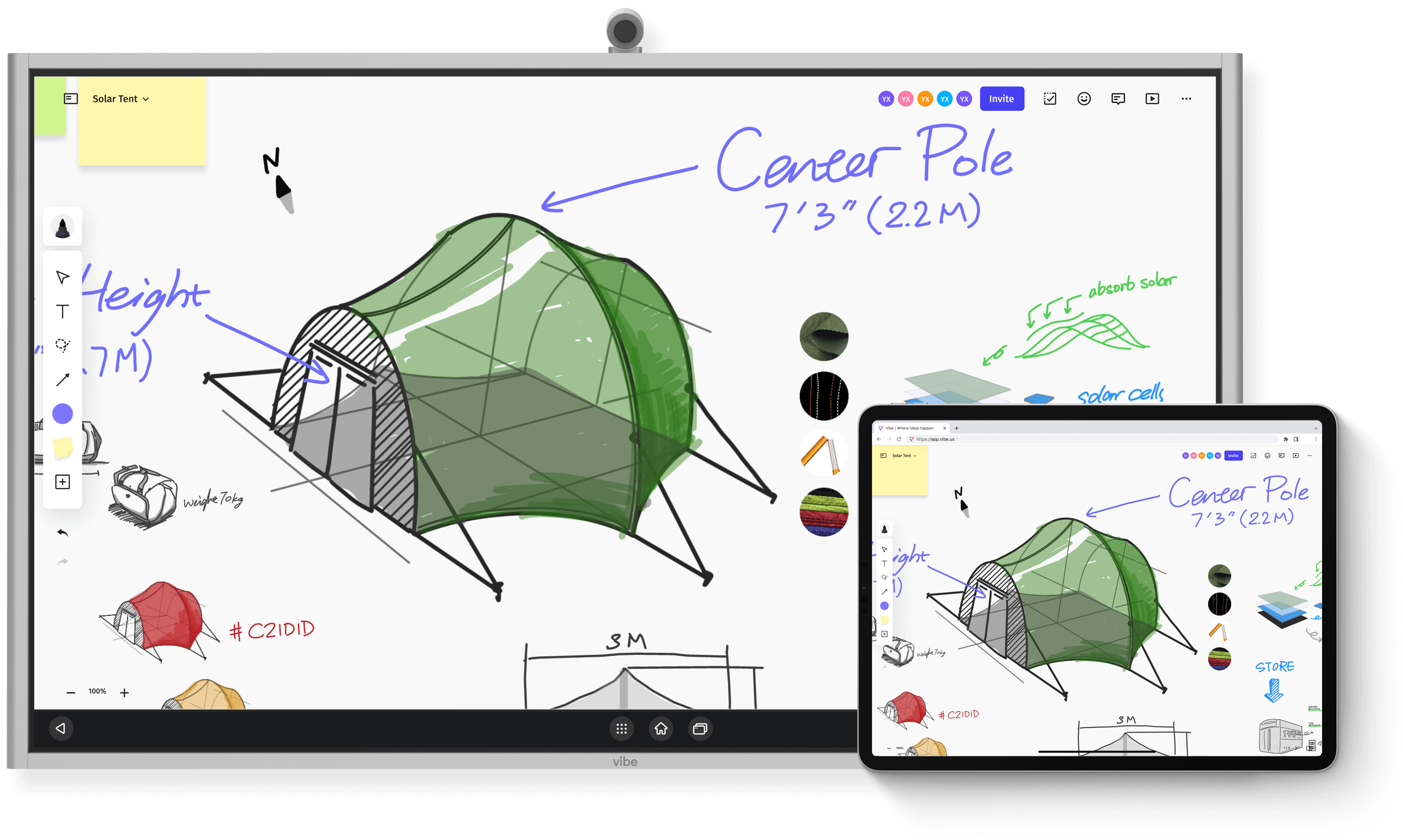 Vibe Canvas being used for ideation