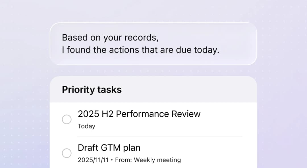 Turns discussions into action