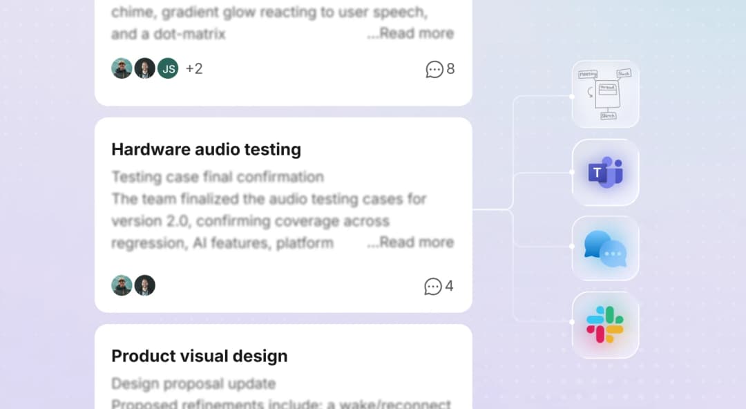 Connects meetings over time