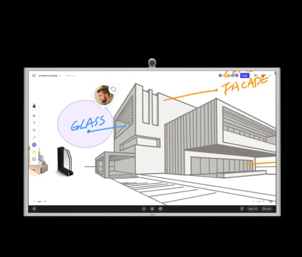 Video conferencing on Vibe board