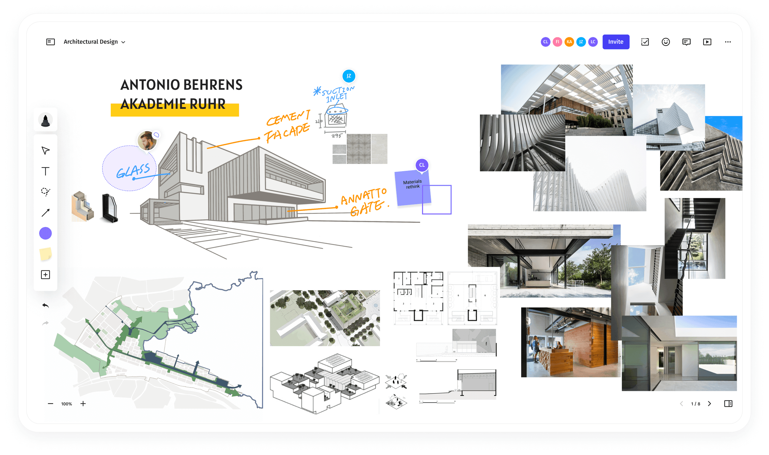 Infinite Canvas feature illustration.