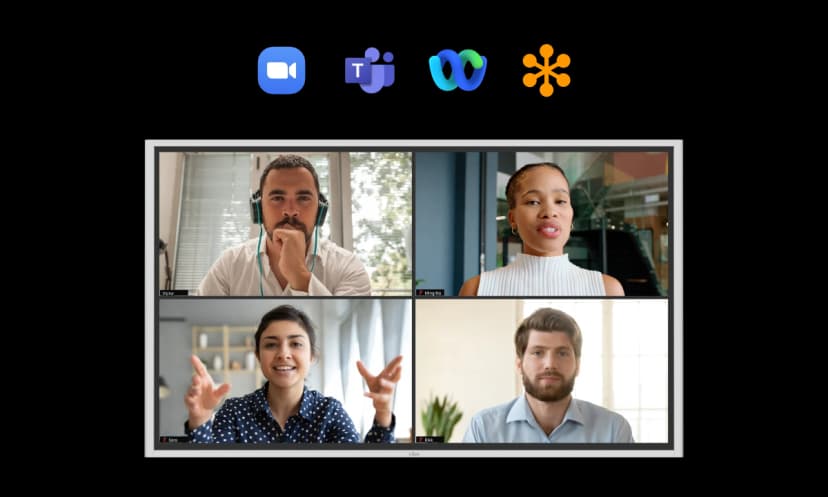 Video conferencing on Vibe board