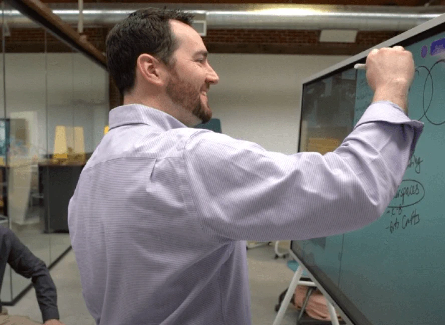 vibe whiteboard used in the whole learning