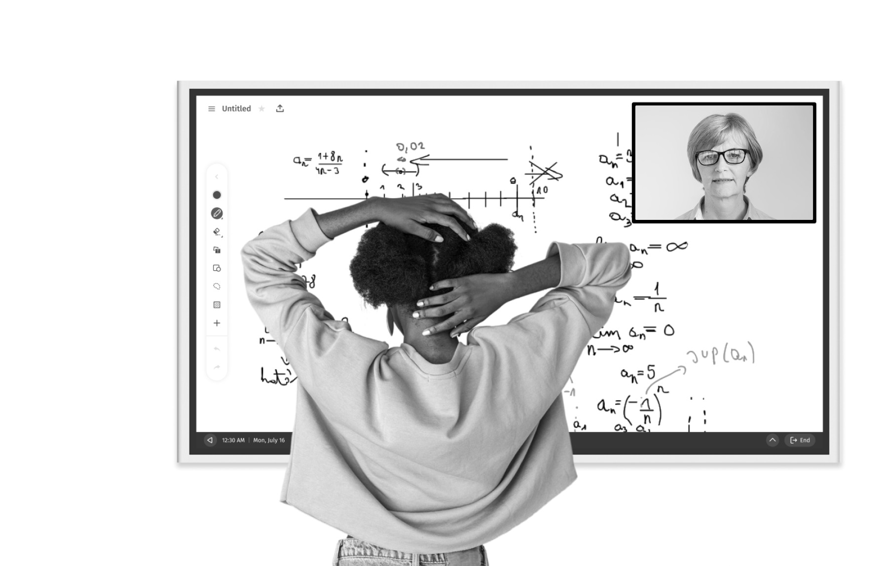 distant-learning with vibe smart whiteboard
