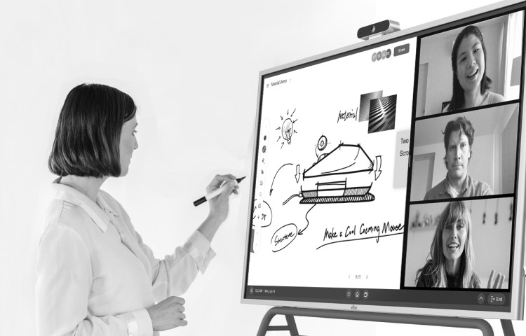 training with smart digital whiteboard