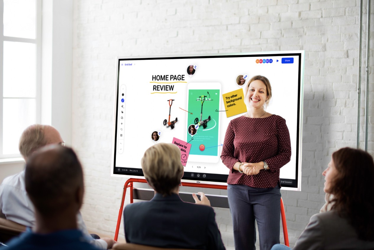 meeting with whiteboard