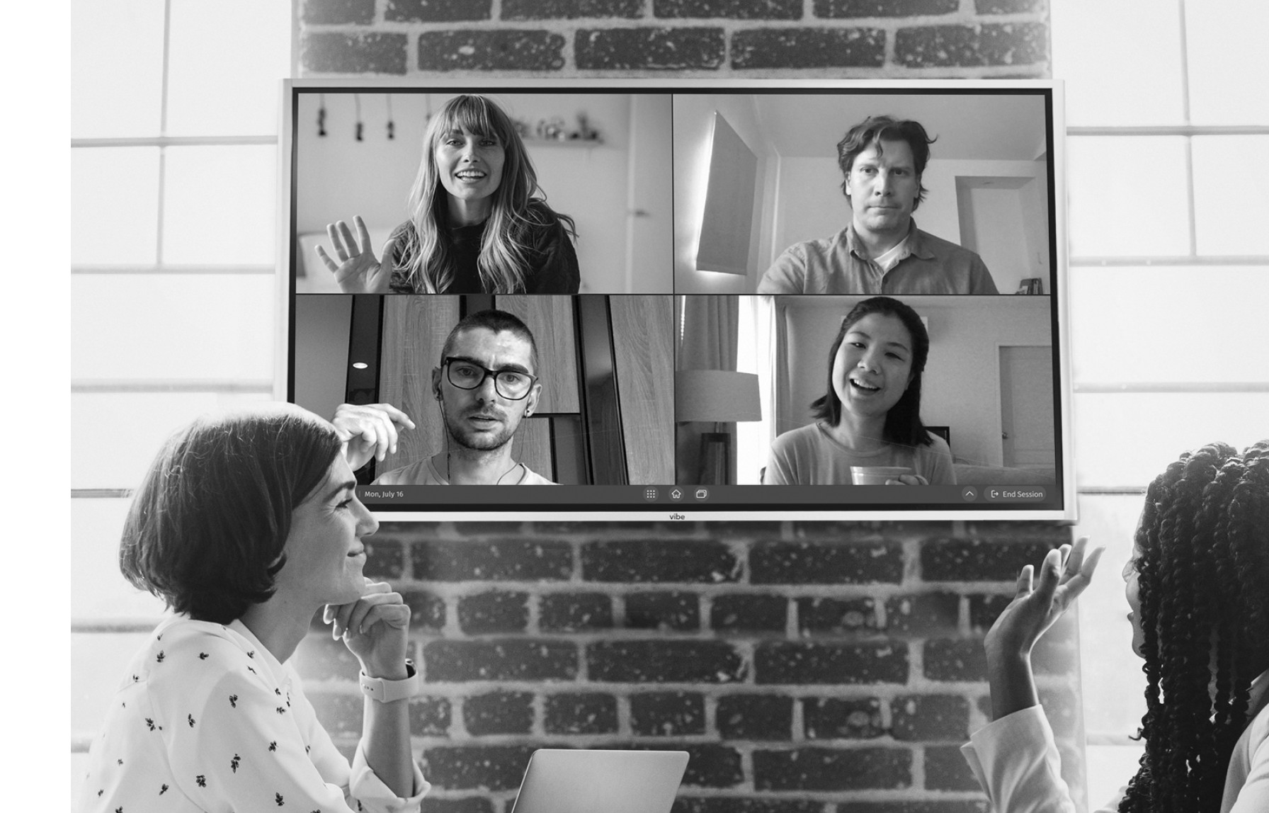 remote meeting with interactive whiteboard