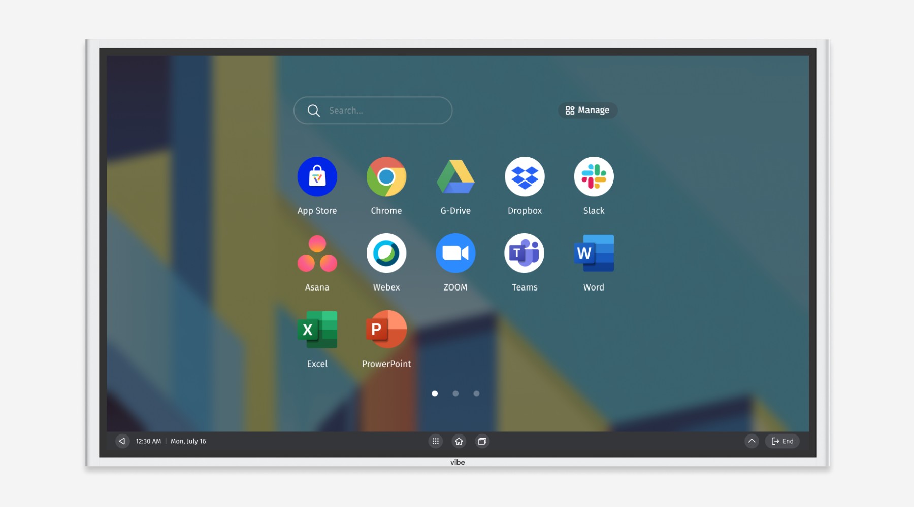 interactive board with app