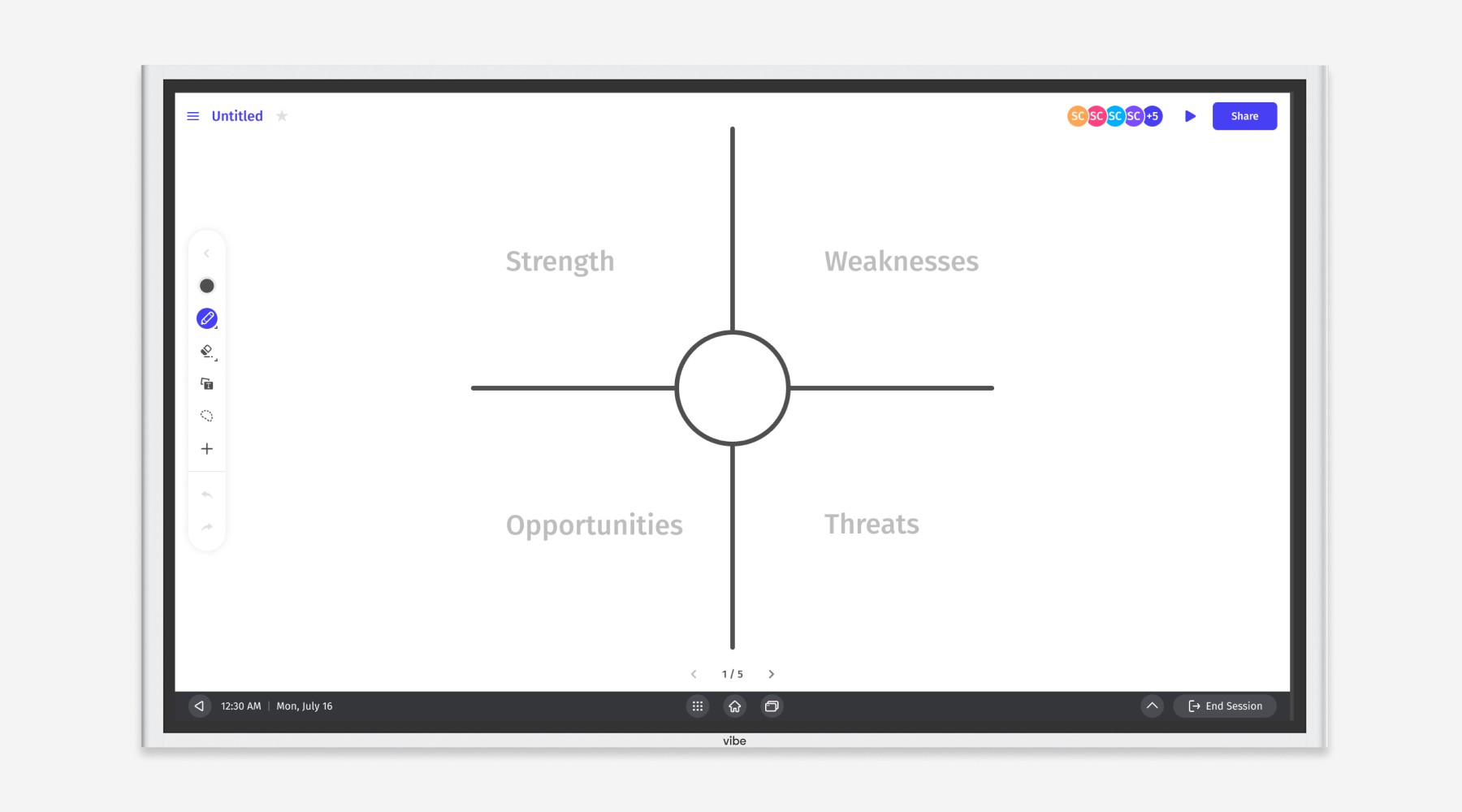 using vibe board for training