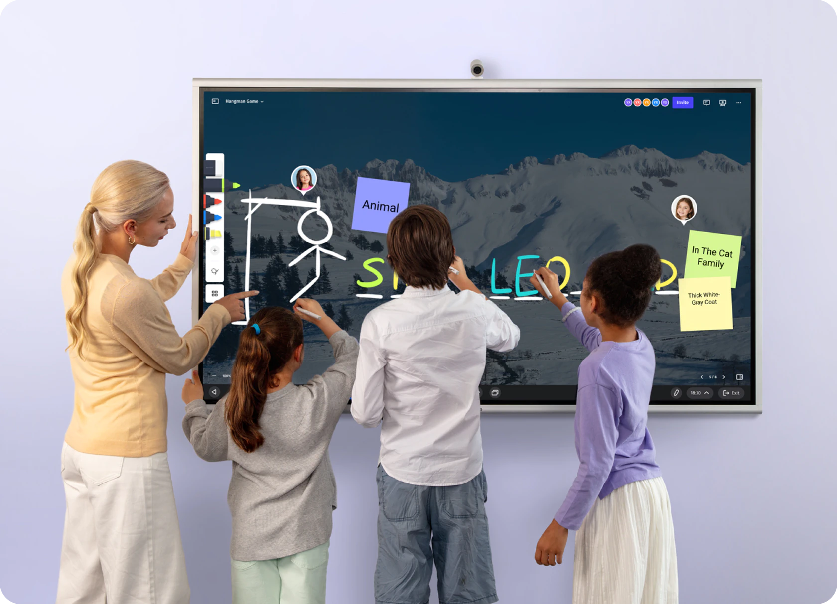 Vibe S1 55'' 4K UHD Smart Digital Whiteboard - The Network
